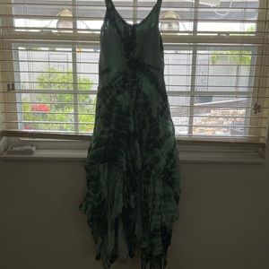 Green summer dress